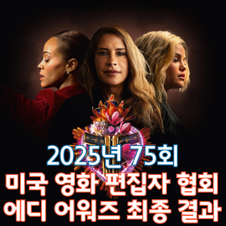  2025년 75회 미국 영화 편집자 협회 에디 어워즈 최종 결과