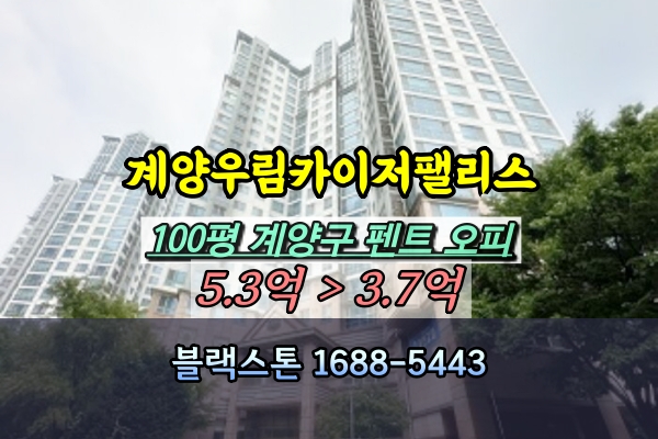  계양우림카이저팰리스 오피스텔 경매 100평 펜트하우스