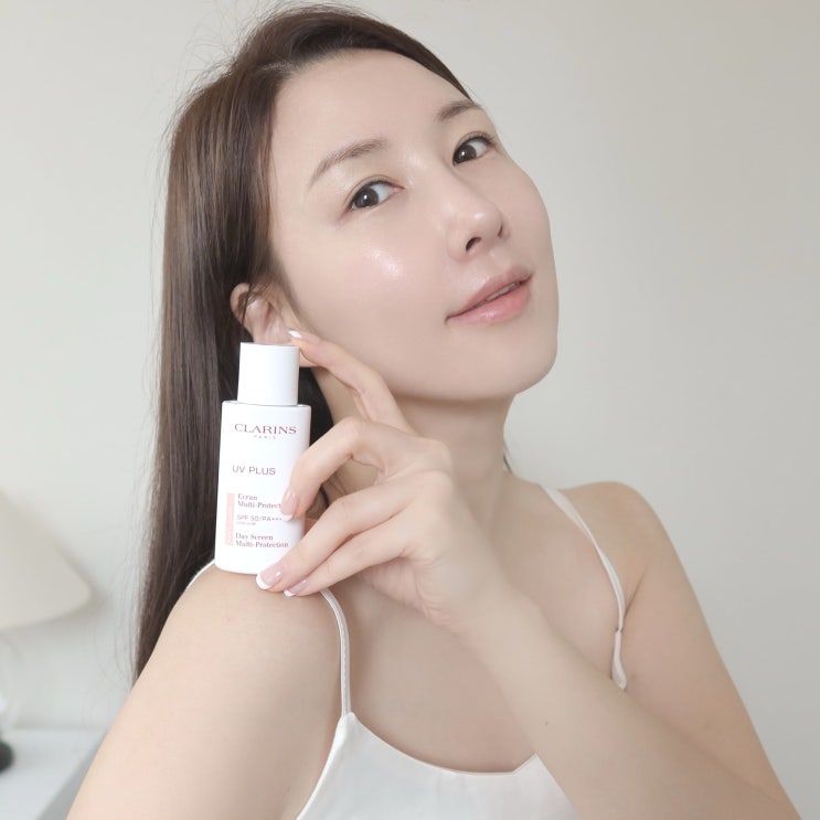  클라랑스UV플러스 로지글로우 선크림 톤업썬크림 추천