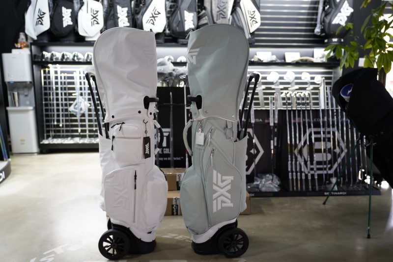 pxg 캐디백 여성 , 바퀴달린 골프백 민트 컬러 봄신상인데 어때?