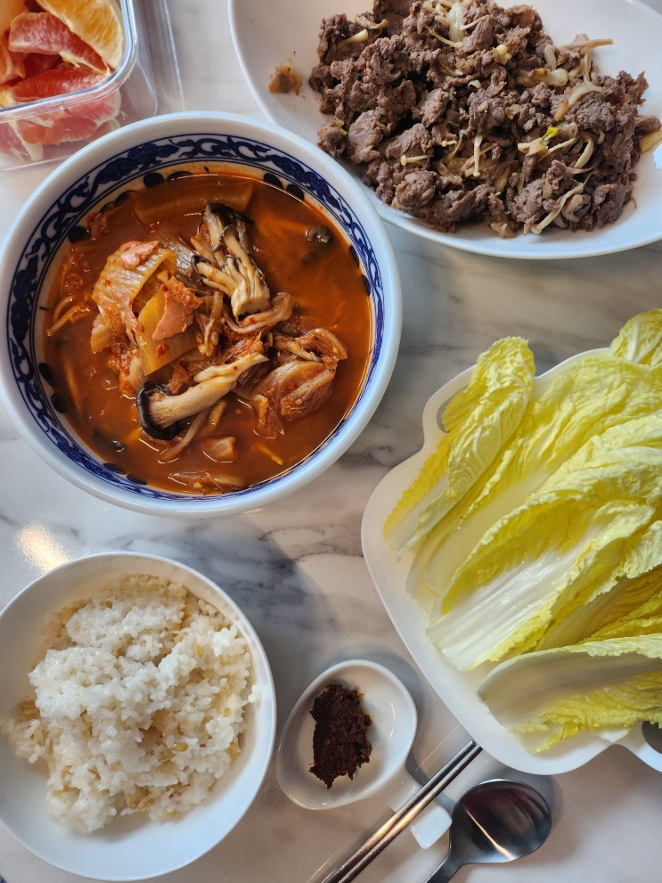 하루 한 끼 같이 먹는 맞벌이부부 주간밥상 7