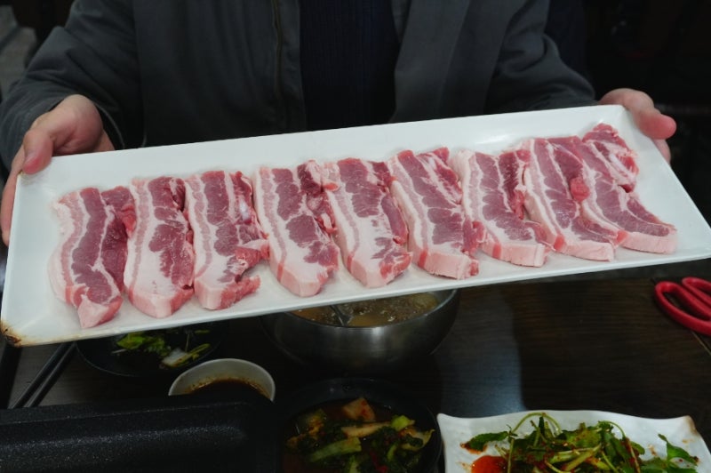구미 가성비 맛집 태백산맥 점심특선 갈빗살 곤드레 돌솥밥 삼겹살 재방문 후기