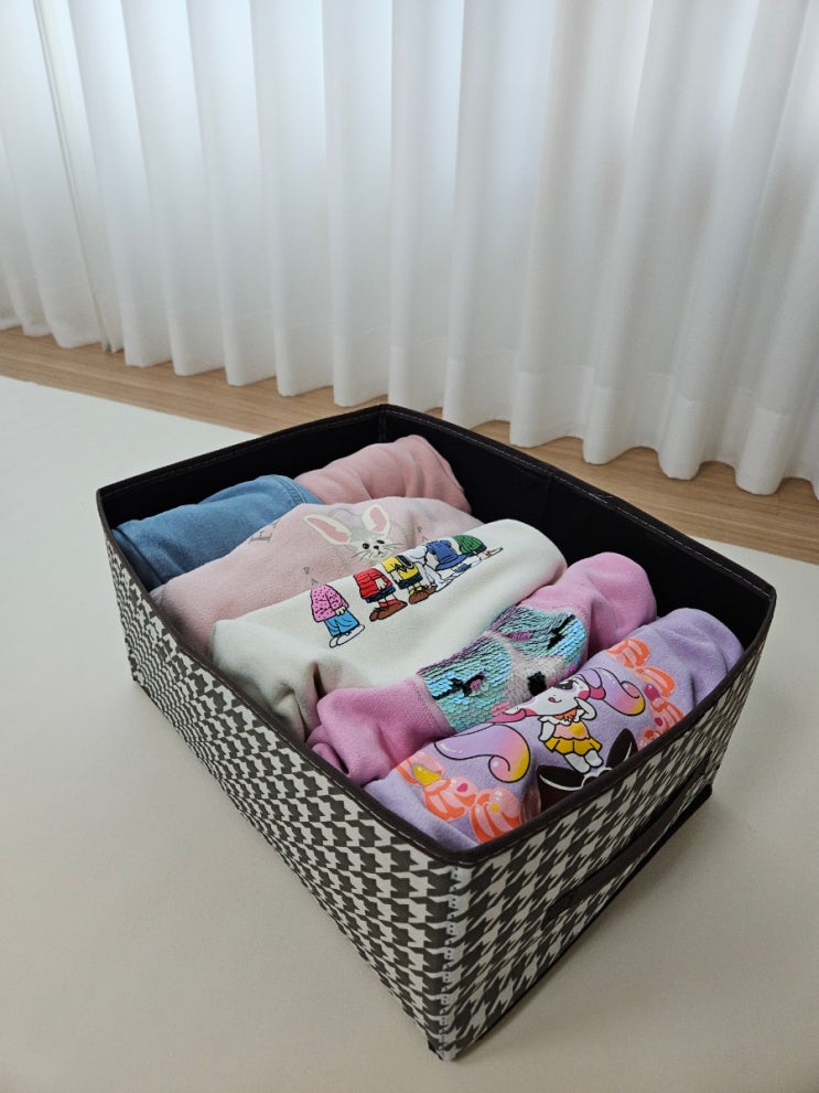  [케이앤비 접이식 패브릭 다용도 옷정리 수납함 리빙박스 3종세트] 깔끔하게 정리가 가능한 옷정리함박스