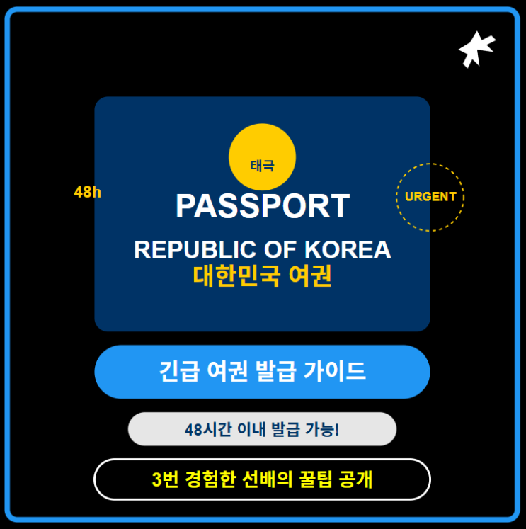  단 48시간! 긴급 여권 발급 완벽 가이드 - 조건, 시간, 방법, 준비물, 서류 등 