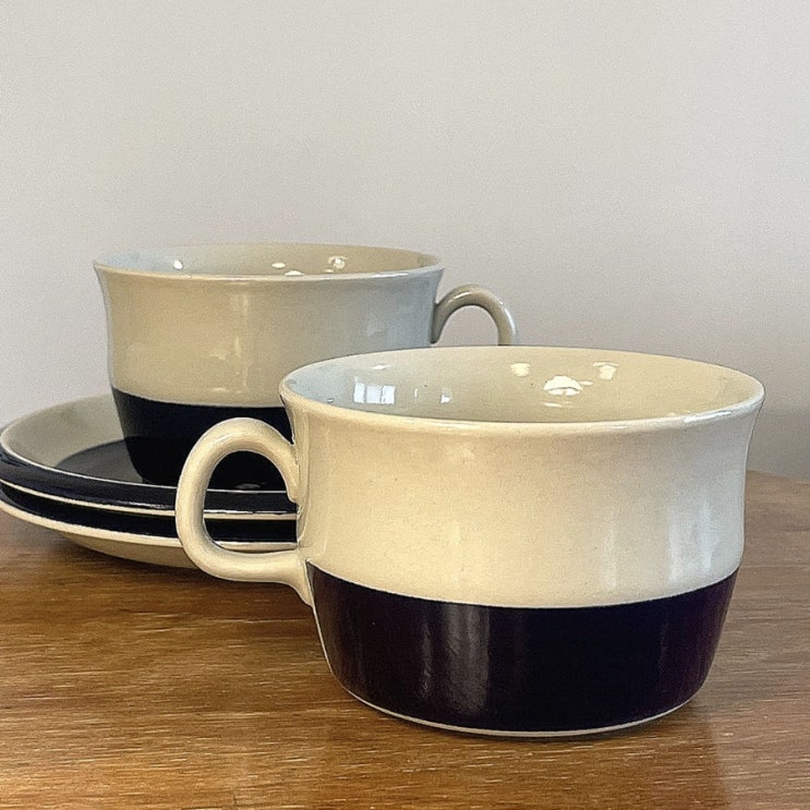   Rörstrand 로스트란드 마리안 웨스트만 티컵 세트 Marian Westman Blue Tea Cup Set 