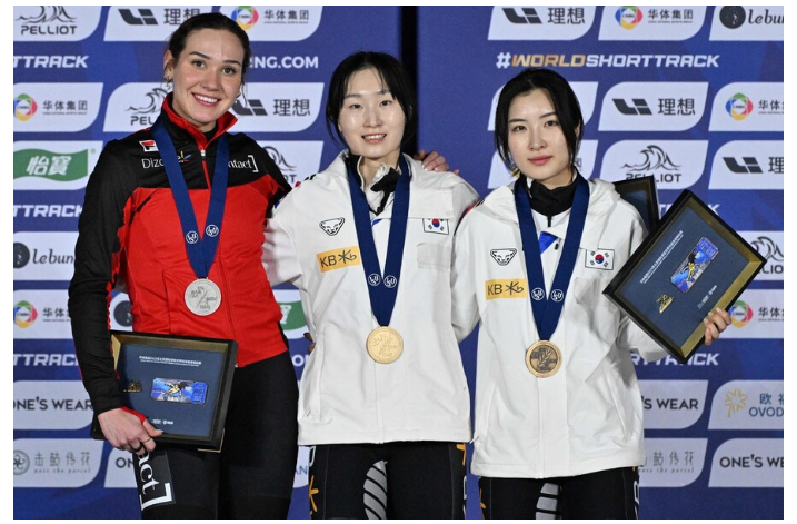 <b>최민정</b> <b>쇼트트랙</b> 세계선수권 <b>금메달</b> 2025 ISU... 