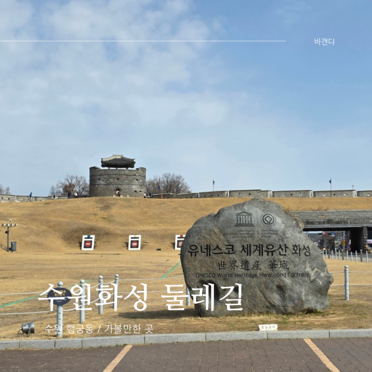  행궁동 수원화성 둘레길 투어 / 주차장, 창룡문