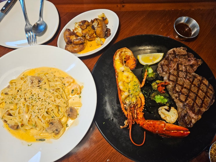  데이트 맛집 블랙라벨 스테이크 아웃백스테이크하우스 안산고잔점