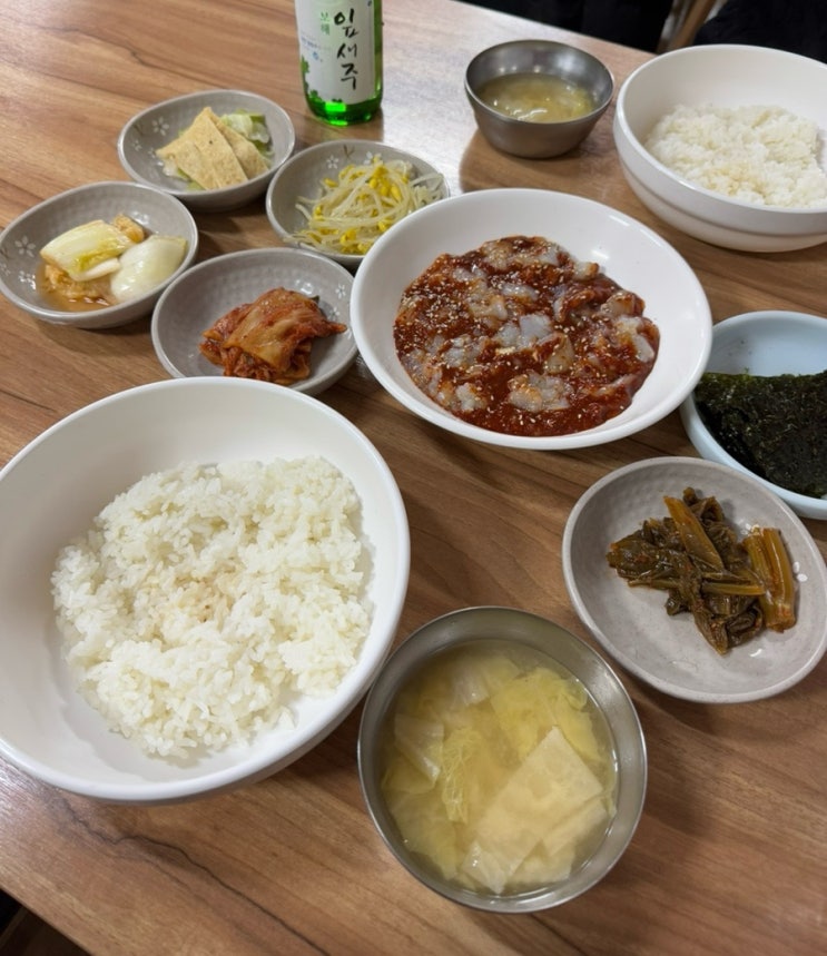  목포맛집 꽃게살 비빔밥 장터식당 오픈런 맛은 글쎄