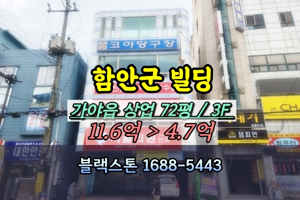  함안군빌딩 경매 가야읍 3층 상가 병원건물 [2023타경103259]