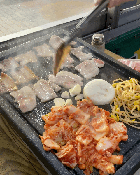 서울 논현역 영동시장 영동원삼겹살 가성비 냉삼 노포 맛집
