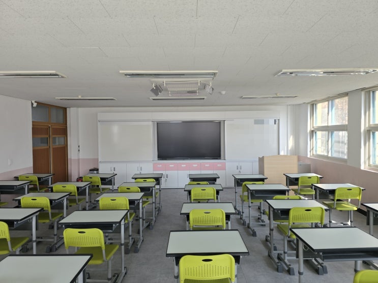  학교 석면 철거 해체 제거 공사 무석면 텍스 재부착시 유의사항과 공사후 에어컨 청소 과정