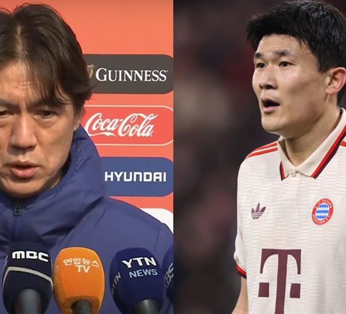 '한국 오만' <b>홍명보</b> 감독 김민재 부상 관련 뮌헨 저격 인터뷰... 
