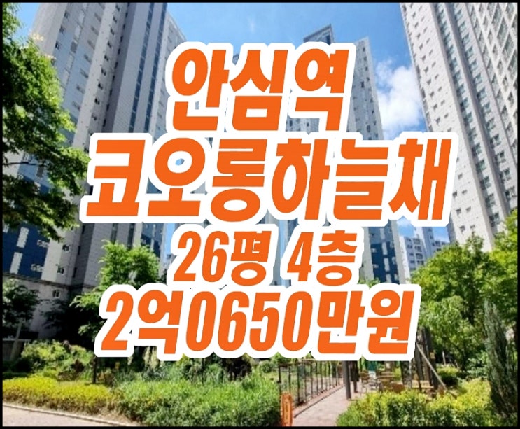 대구동구아파트경매 안심역코오롱하늘채 26평형 대구동구아파트경매 안심역코오롱하늘채 26평형