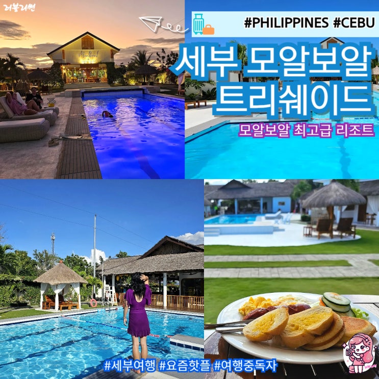  세부 모알보알 리조트 가족 여행 4인 숙소 트리쉐이드