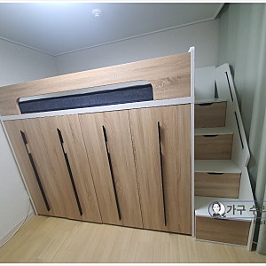 스스디 네오 슬라이딩 옷장 수납 벙커 침대 방간 이동 설치