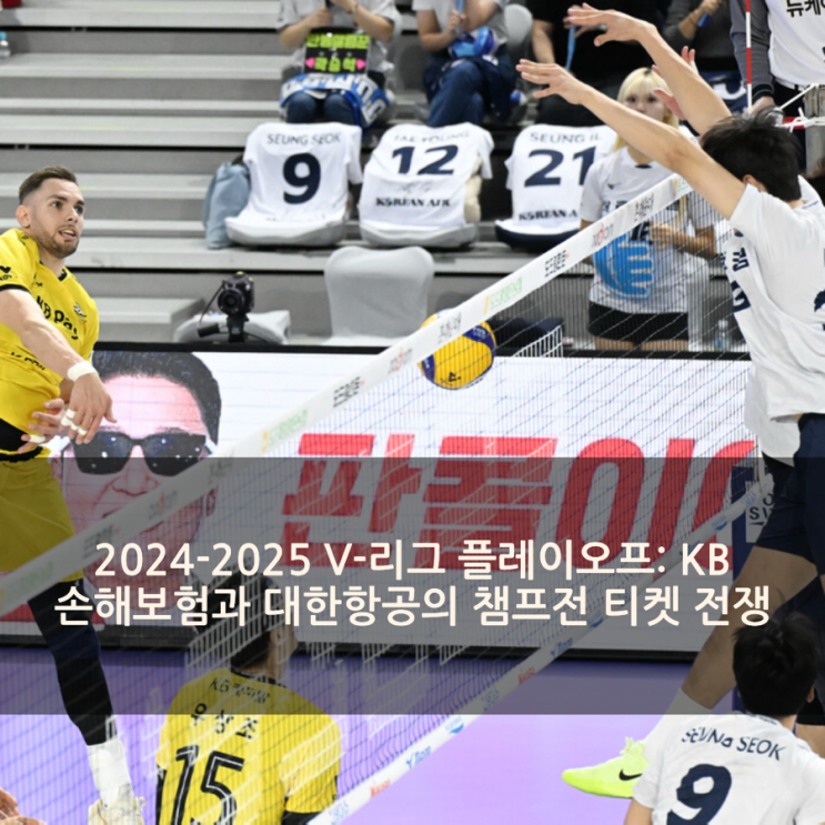 2024-2025 V-리그 플레이오프: <b>KB</b>... 카일 러셀, <b>비예나</b>, 대진표