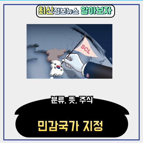  민감국가 지정 (ft. 분류, 뜻, 주식)