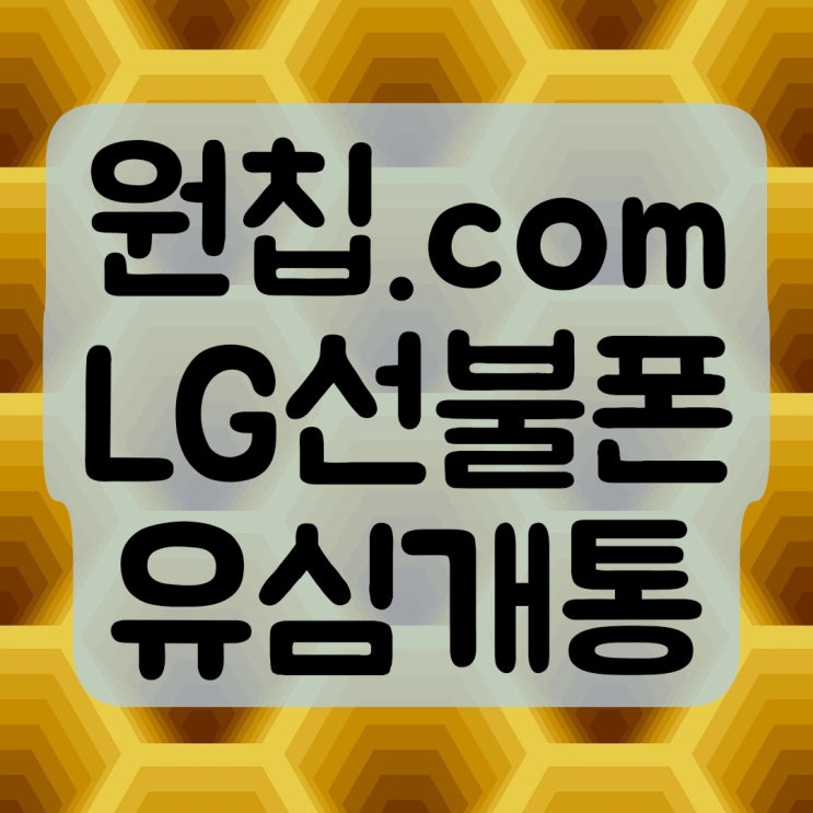  원칩.com 에서 LG선불폰 유심 개통 했어요