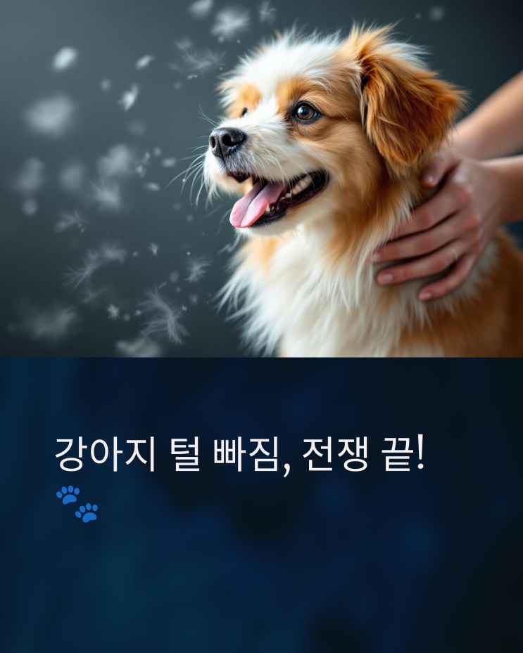  강아지 털 빠짐, 전쟁 끝! 쾌적한 반려 생활을 위한 완벽 가이드