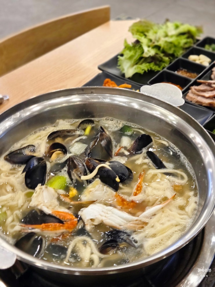  배방칼국수 해산물폭탄 궁전해물칼국수