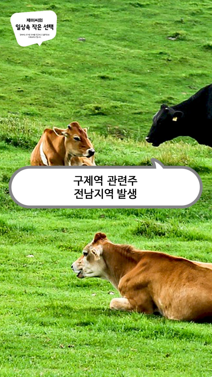 <b>구제역</b> 관련주, <b>전남</b>지역 발생으로 백신 <b>방역</b> 사료업종은