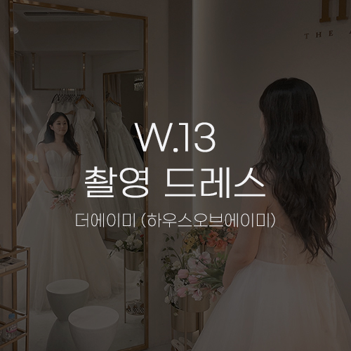  [W.13 촬영 드레스] 더에이미 웨딩촬영 드레스 가봉 피팅 후기 + 당일 지정샵 혜택 (투어X)