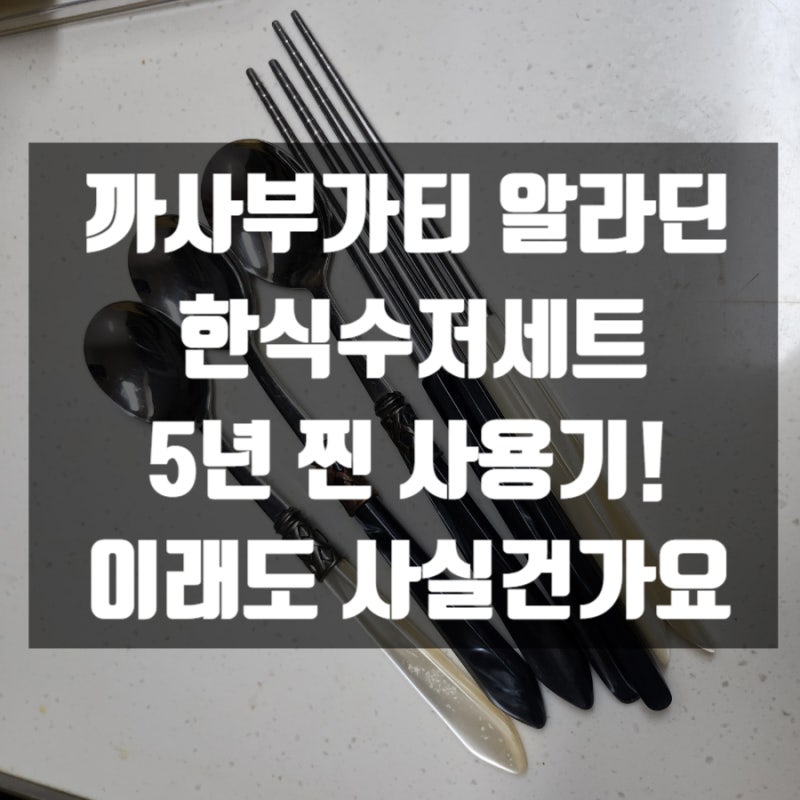 내돈내산 까사부가티 알라딘 한식수저세트 5년 찐 사용기! 이래도 사실건가요? 부가티수저, ....