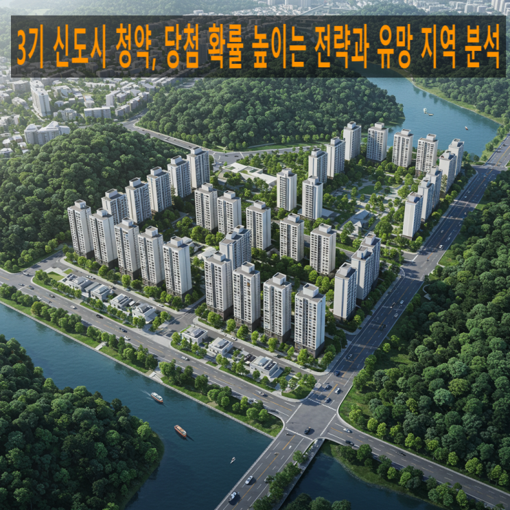  "3기 신도시 청약, 당첨 확률 높이는 전략과 유망 지역 분석"