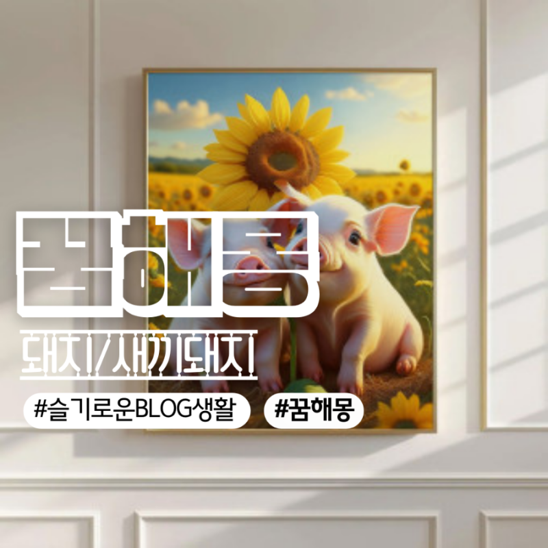 돼지에 관한 꿈해몽&꿈풀이 90가지