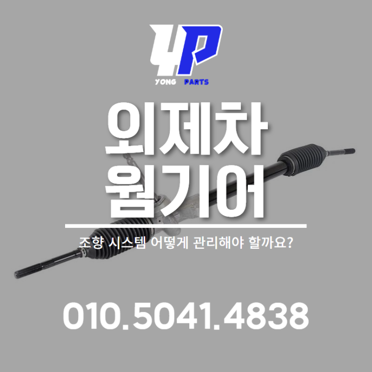  외제차 웜기어 조향 시스템 어떻게 관리해야 할까요