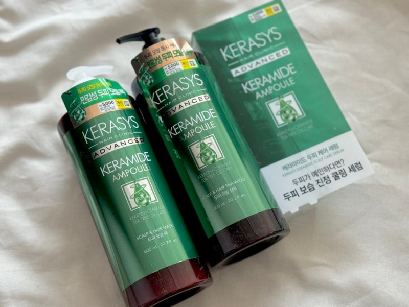 [다이소샴푸추천] 케라시스 케라마이드 앰플 샴푸 두피팩 두피세럼으로 가성비 두피모발케....