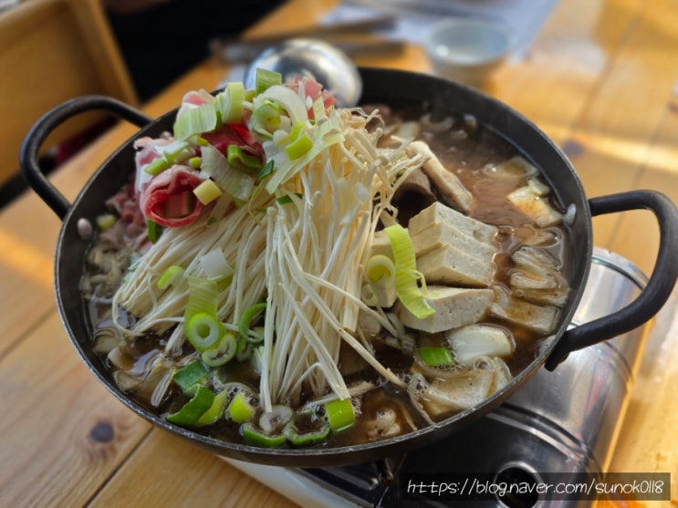 쉼골전통된장 파주 헤이리마을맛집 차돌된장전골