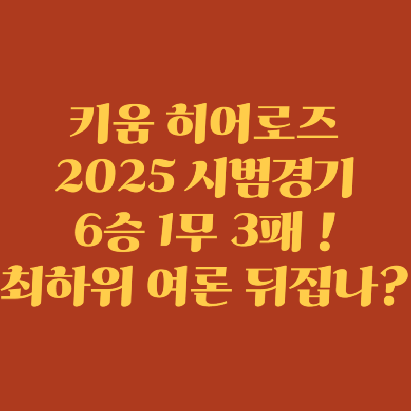[키움히어로즈] 키움 히어로즈 시범경기 6승 1무 3패로 마무리 ! (정현우 / 여동욱 / 권혁빈 / ....