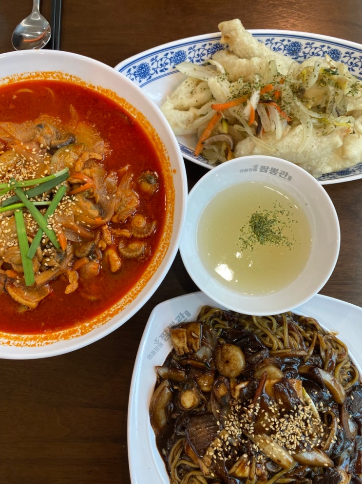  군산역맛집 내흥동 짬뽕관 실패없는 군산짜장면맛집 불맛나는 짬뽕 미니탕수육 해물쟁반짜장 군산역저녁 드루와