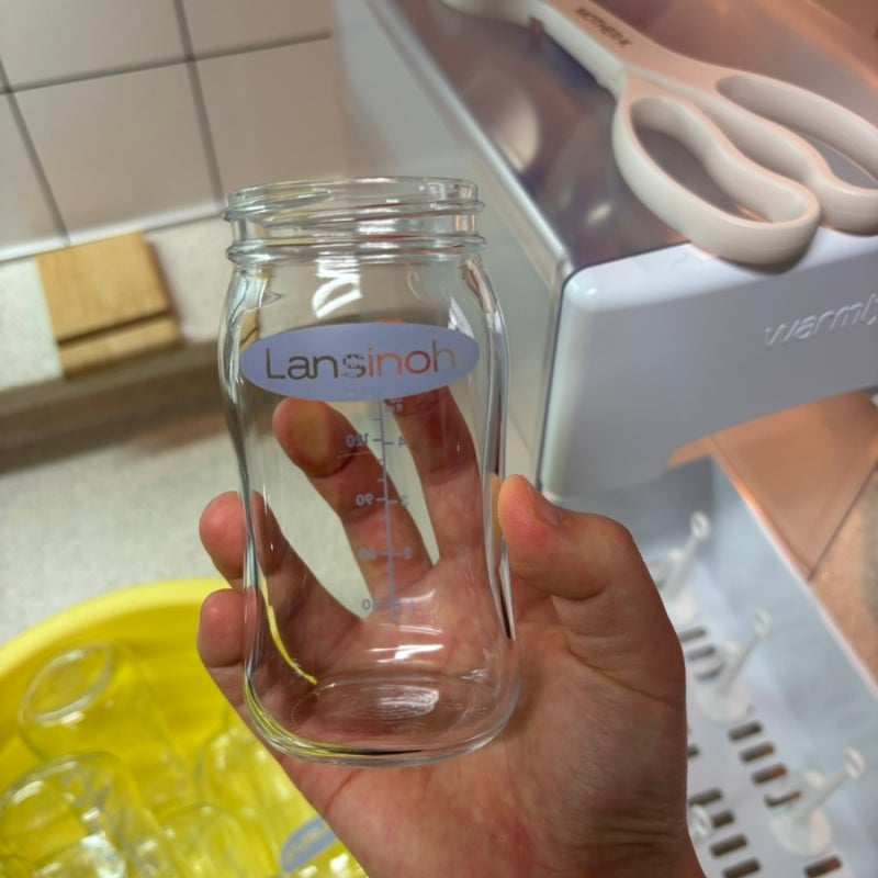 젖병열탕소독 속시원하게 정리하기(란시노유리젖병,더블하트젖병)