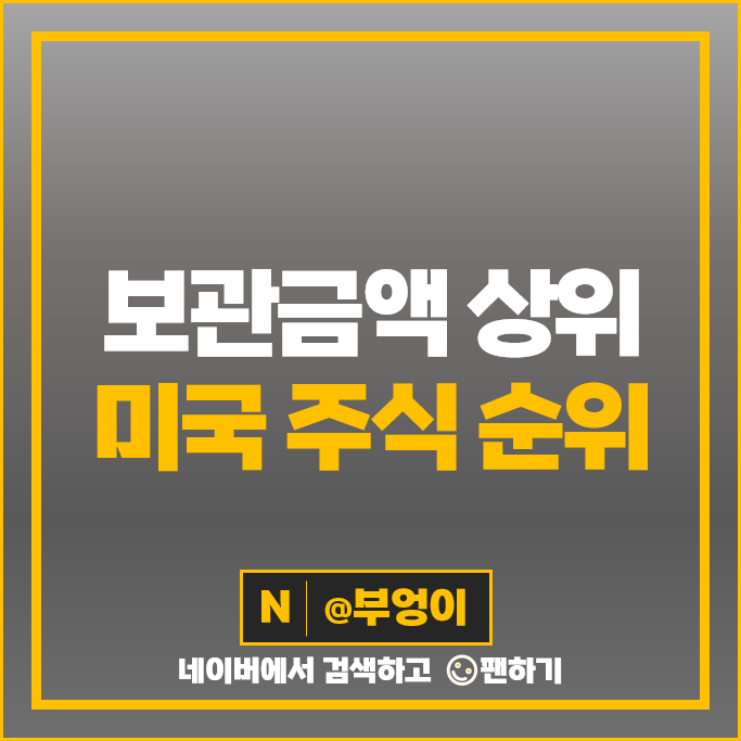 보관금액 상위 미국 주식 순위 : 테슬라 엔비디아 애플 팔란티어 목표 주가 보관금액 상위 미국 주식 순위 : 테슬라 엔비디아 애플 팔란티어 목표 주가