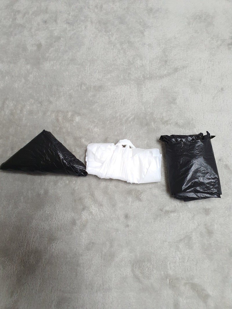 비닐봉투 접기 비닐봉지 정리