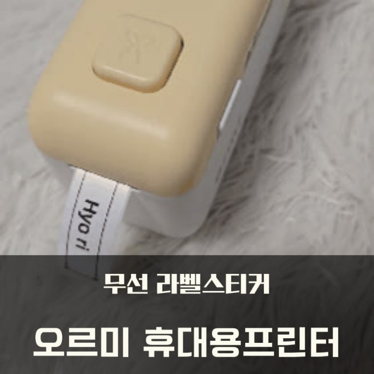  정리꿀템 라벨프린터 무선 라벨스티커 오르미 골프 네임스티커 활용도 굿!