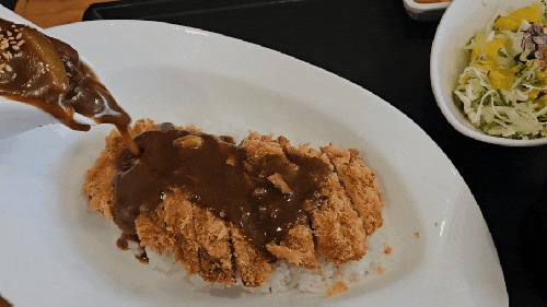  부산시청 맛집, 마늘돈가스가 유명한 미야