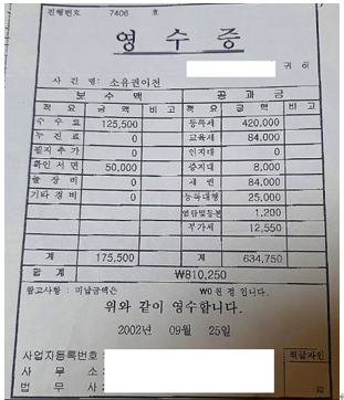  양도소득세 필요경비 항목- 증빙이 없는 공사비나 집기 혹은 비품처럼 해당자산의 가치 증가와 관련 없는 지출이 필요경비에 해당하는지 여부