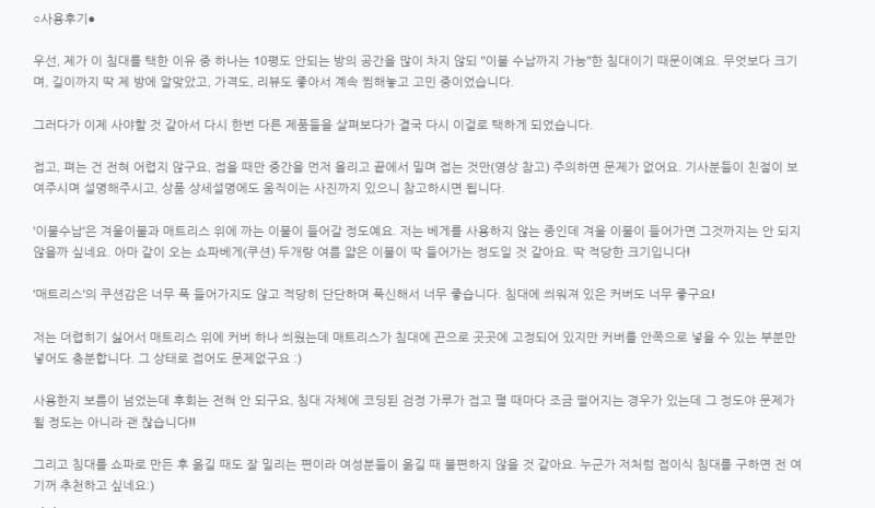 접이식 소파베드 침대? 2인용 1인용 이거 안 쓰면 손해입니다.