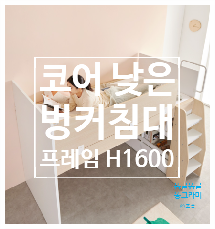 공간활용과 안전성까지 E스마트 코어 낮은 벙커침대