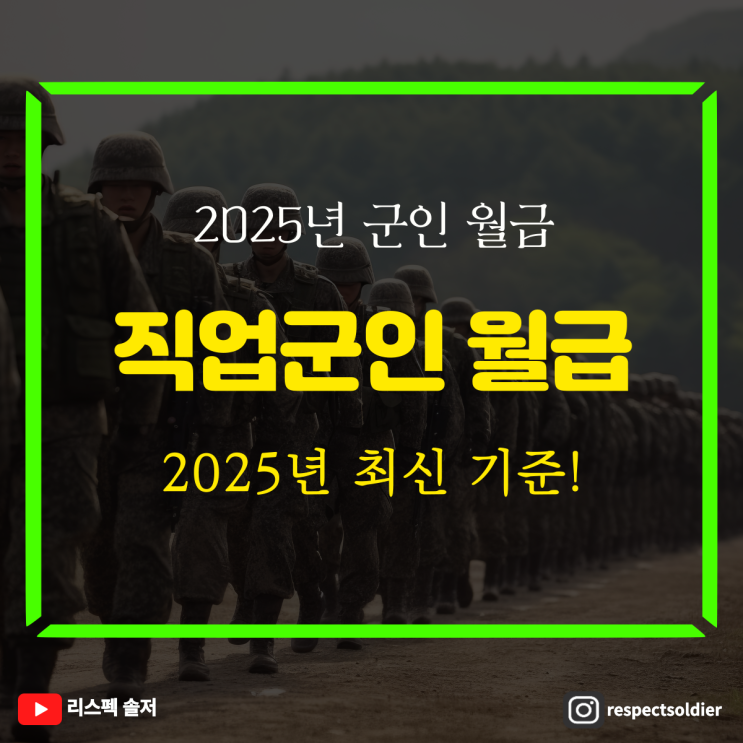  군인 월급 대폭 인상! 병사 vs 직업군인, 2025년 최신 급여 비교
