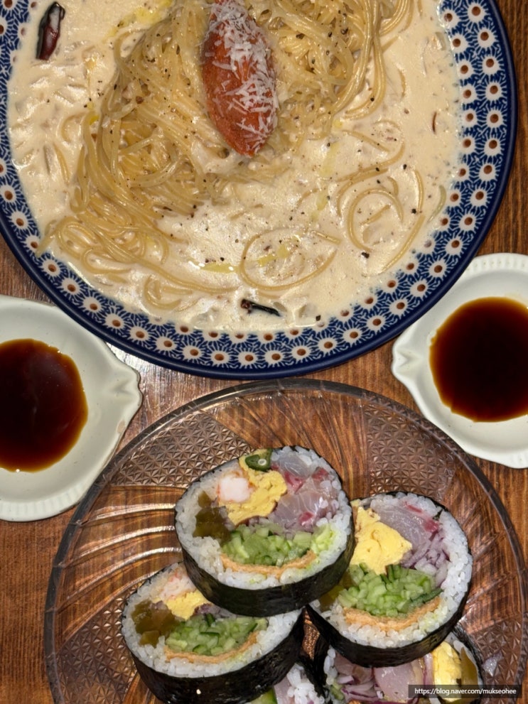  정발산 맛집 부부카야 명란파스타 후토마끼 일산 이자카야