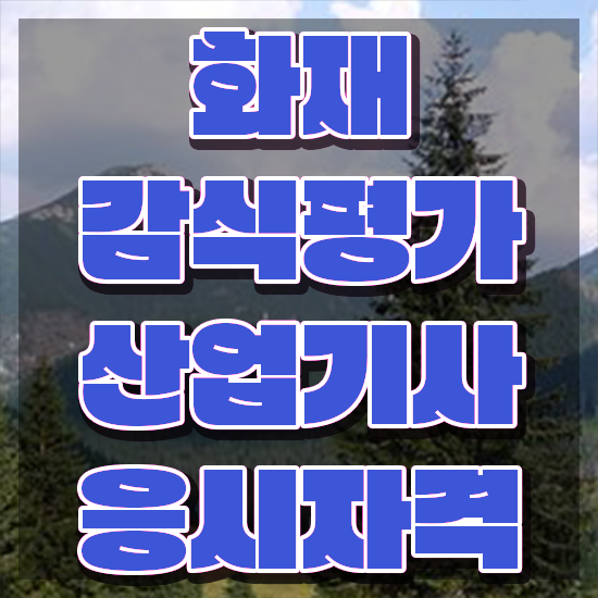  화재감식평가산업기사 시험응시조건 집에서 온라인으로 단기간에 완료한 노하우