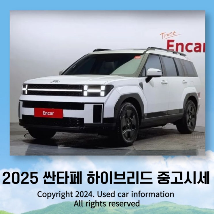  2025 싼타페 하이브리드 중고시세 , 구매시 체크사항