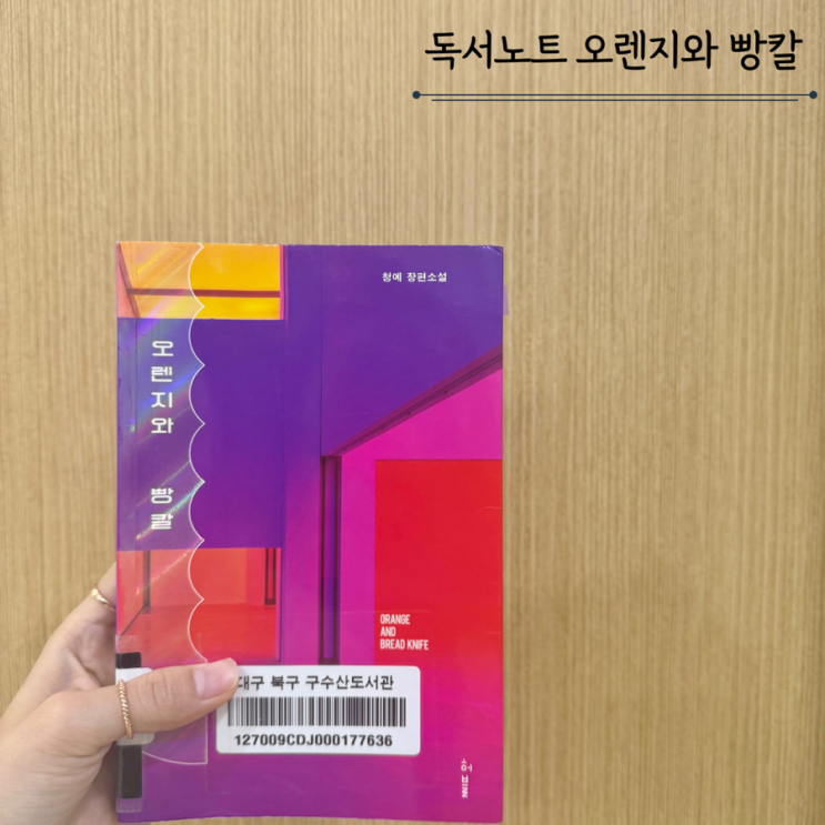 오렌지와 빵칼 - 청예 독서노트 서평 리뷰 오렌지와 빵칼 - 청예 독서노트 서평 리뷰