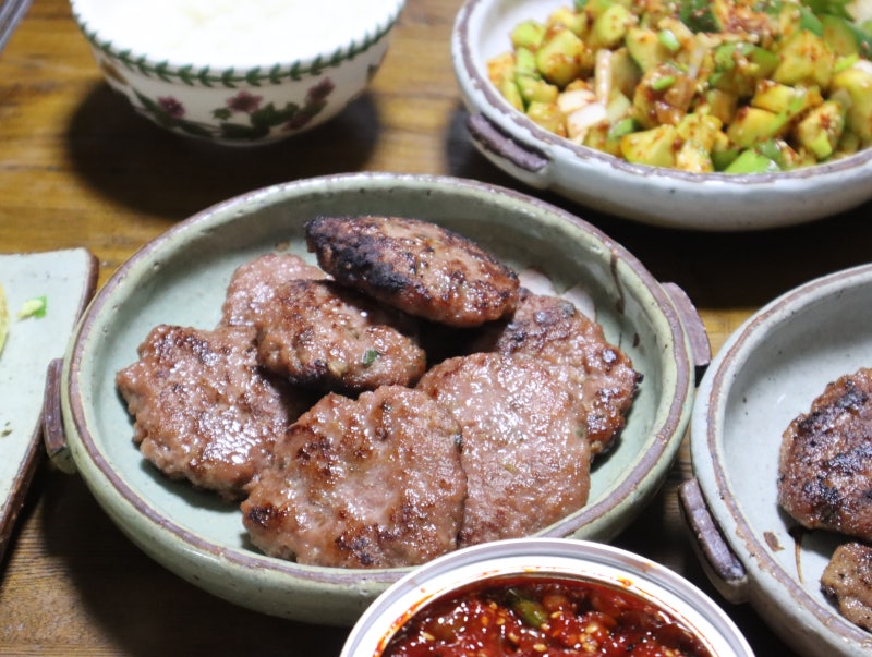 떡갈비만들기 티제이푸드 반죽만 있으면 한우떡갈비 완벽해요