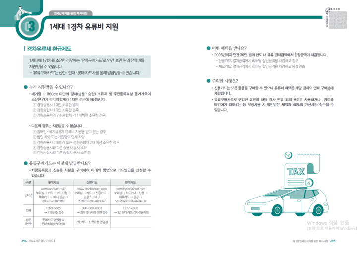 최대 30만 원 경차 유류세 환급제도, 경차 운전자라면 꼭 챙기세요!